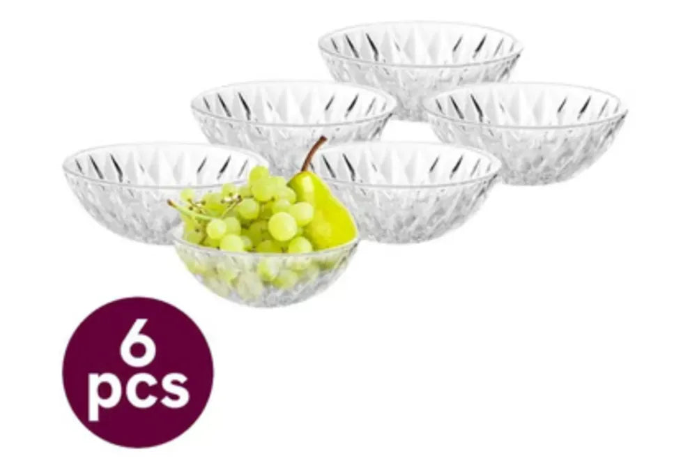 Ocean Diamond Glass Bowl (5inch, 6Pcs)