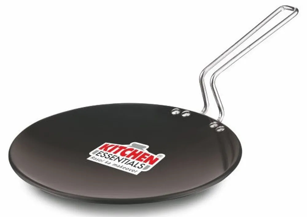 Kitchen Essentials-Hard Anodized Chapati Tawa Ss Wire Handle 25 Cm(10"), 3Mm Thickness
