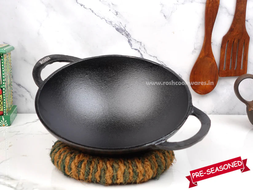 Cast Iron Kadai - U Type - Appam and Gravy .