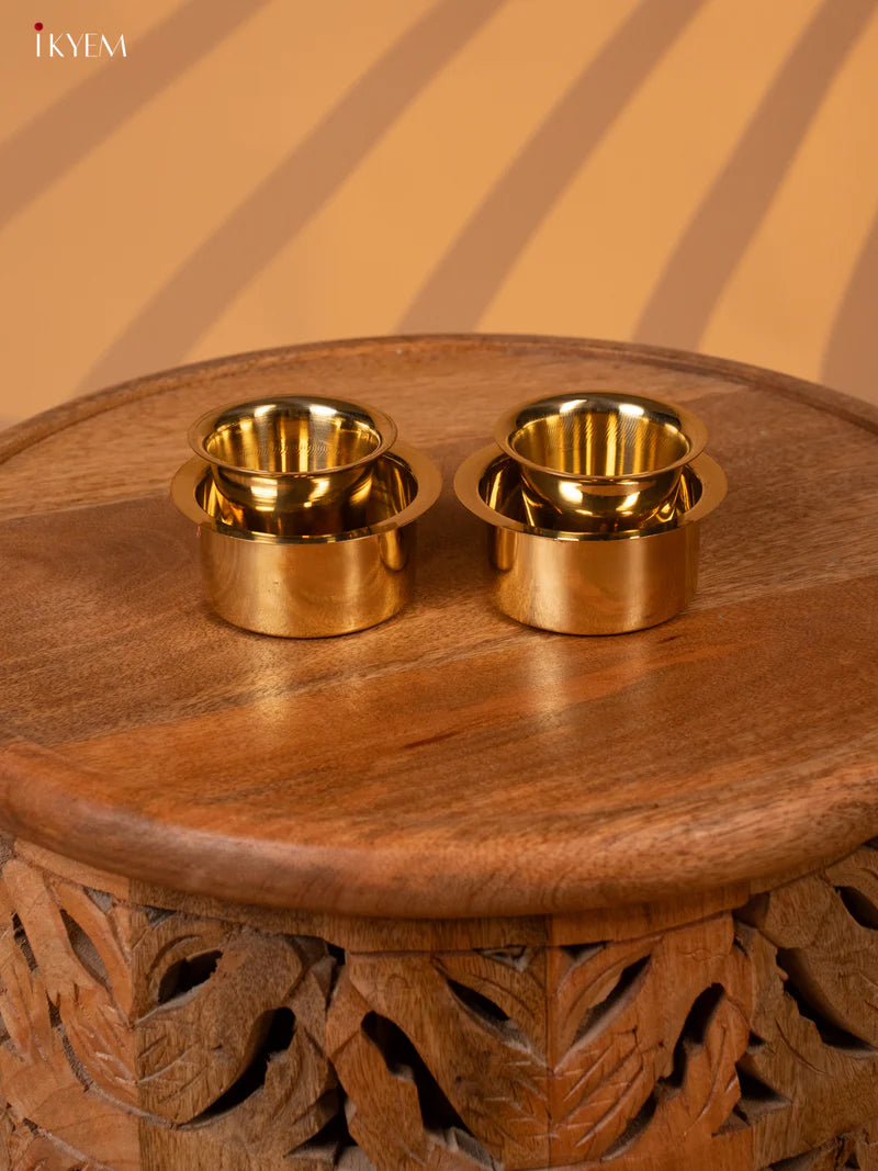 Brass Dabara Set of 2 - KK26128