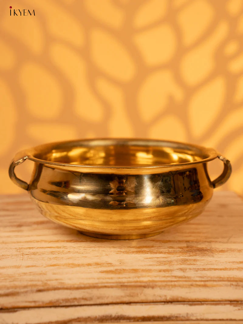 Brass Urli - Plain 8 inch - KK26131