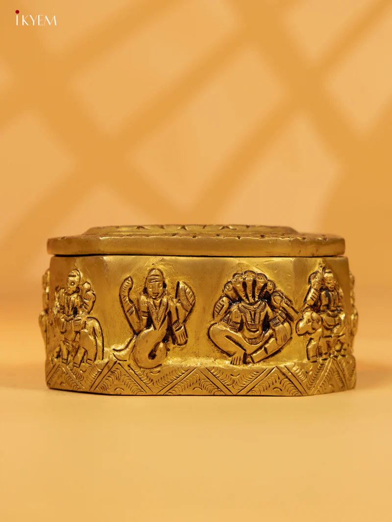 Brass Navagraha Box - KK26211