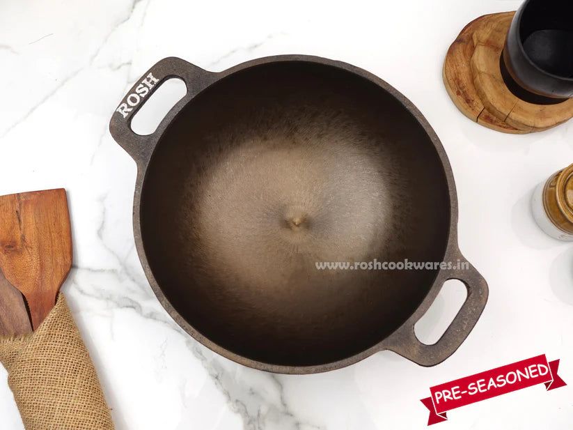 Kadai Cast Iron - Grinded Deep .