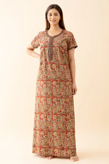 Kalamkari Printed Nighty