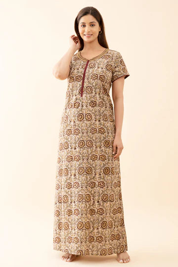 Kalamkari Printed Nighty