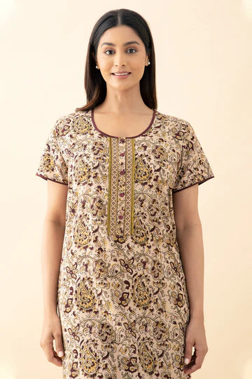 Kalamkari Printed Nighty