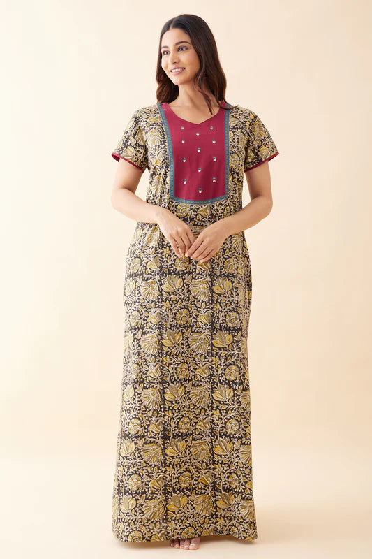 Kalamkari Printed Nighty