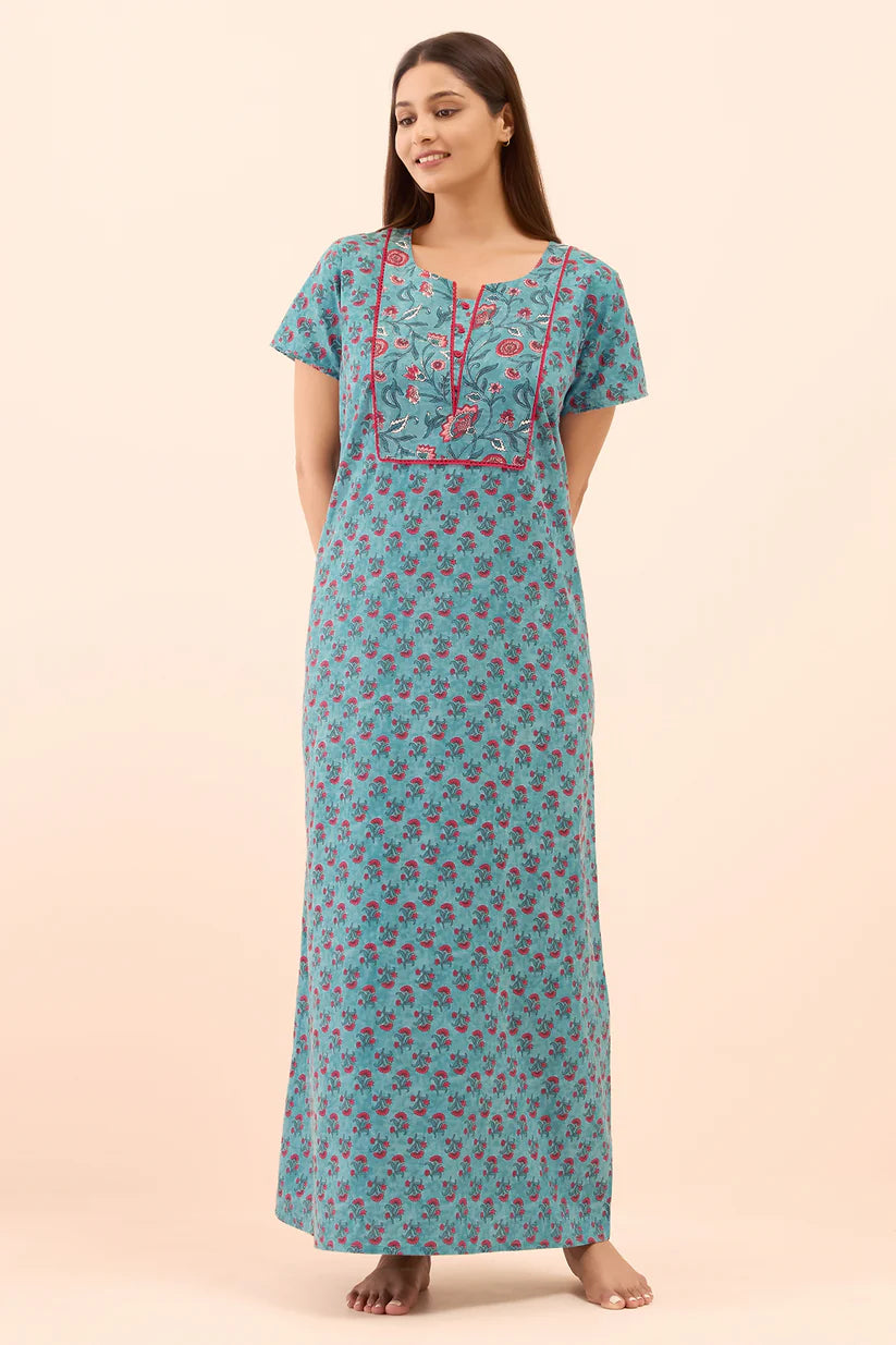 Floral Printed Nighty