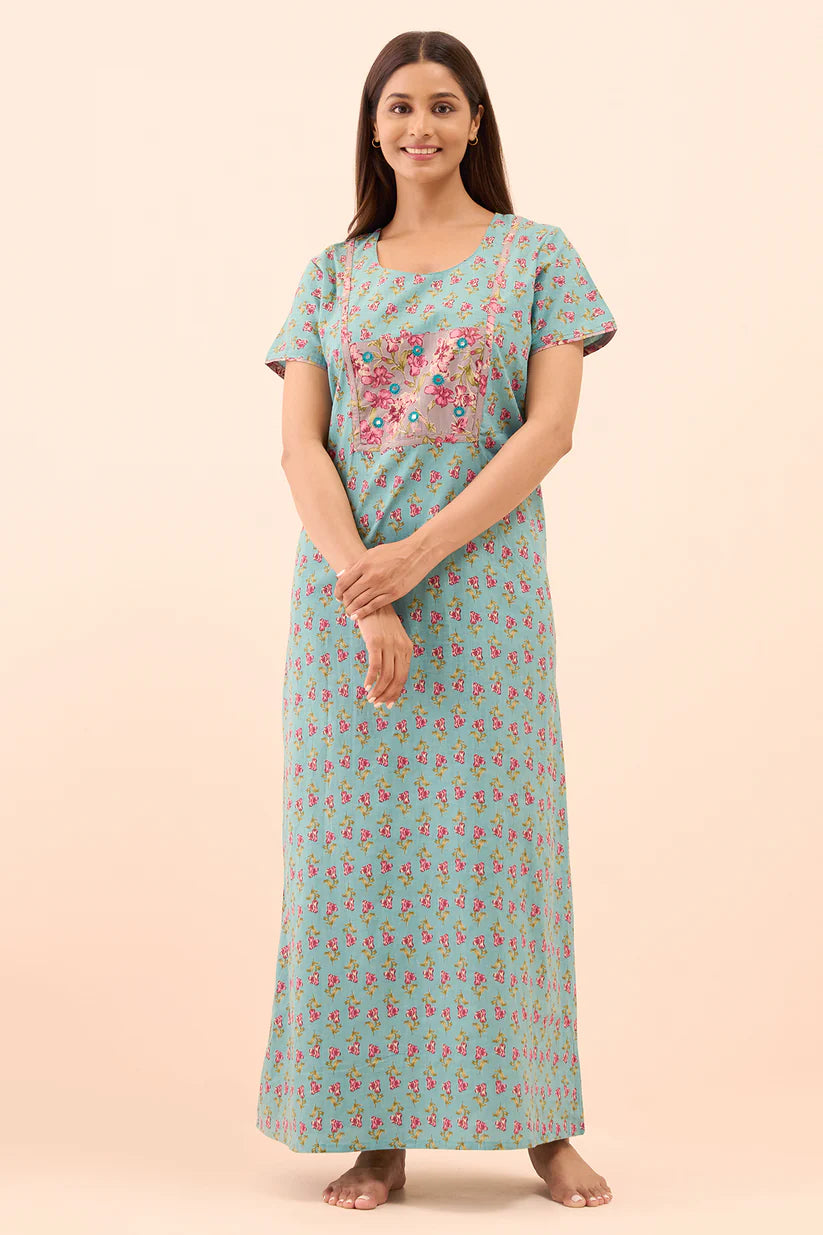 Floral Printed Nighty