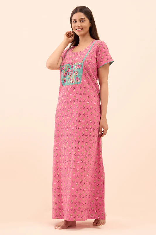 Floral Printed Nighty