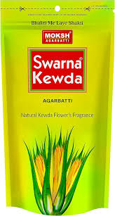 Moksh Swarna Kewda Incense Sticks Zipper Pouch | Agarbatti/ Agarbathi for Pooja