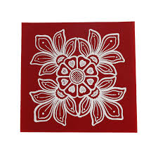 Rangoli Sticker - Pcs - 6 | Kolam Stickers/ Muggulu Stickers/ Rangoli Stickers for Floor/ Assorted Design