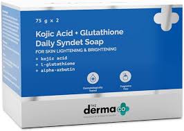 The Derma Co Kojic Acid + L-Glutathione Syndet Soap