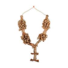 Chandan Wood Mala - 16 Inches | Sandalwood Mala/ Chandan Sukhad Haar/ Garland for Photo Frame