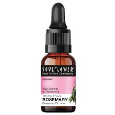 Soulflower Rosemary Essential Oil for Hair Growth