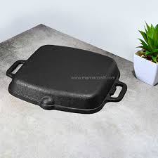 Twin handle grill pan
