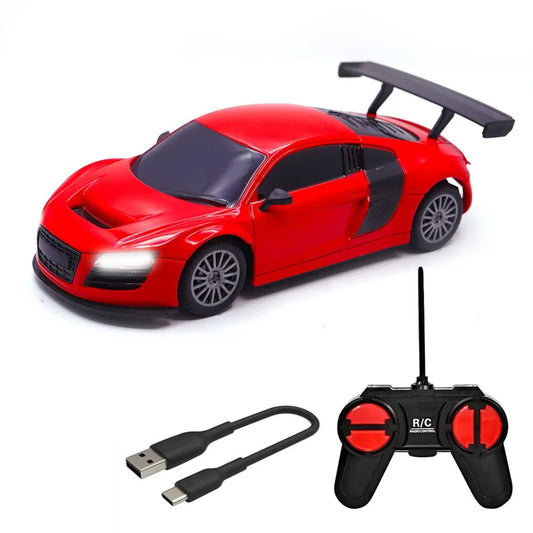 Wembley Rc Car High Speed Mini 1:24 Scale Usb Rechargeable Remote Control Car For Kids - Red