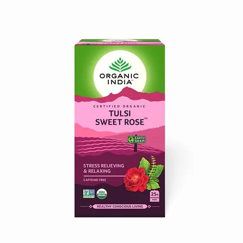 Organic India Tulsi Sweet Rose Tea Powder