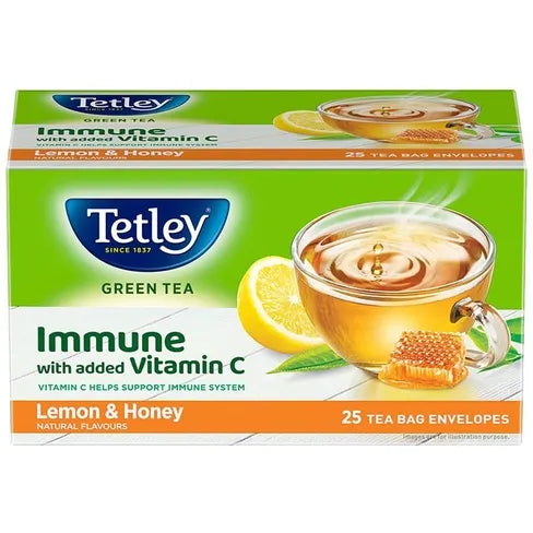 Tetley Green Tea Lemon & Honey Tea Bags