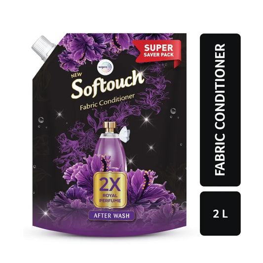 Softouch 2X Royal Perfume After Wash Liquid Fabric Conditioner With Grapefruit and Jasmine Fragrance