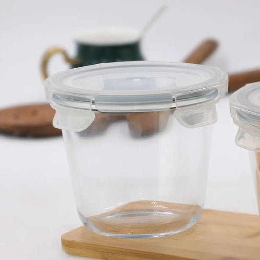 Parka Borosilicate Round Container 750 Ml - Set Of 2 Pcs