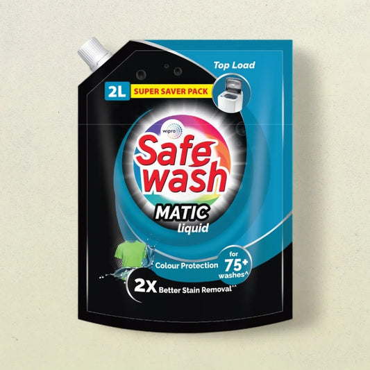 Safewash Top Load Matic Premium Liquid Detergent With 2X Stain Removal