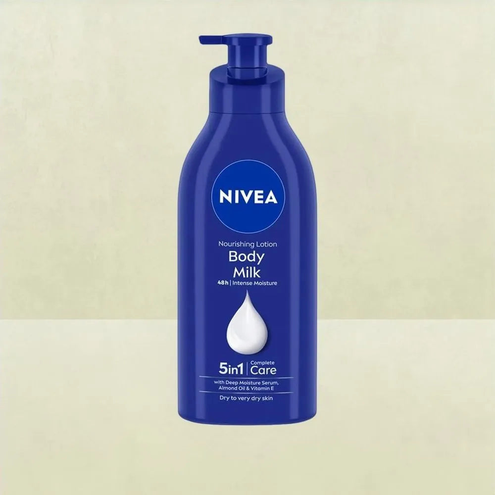 NIVEA Vit E Body Milk Lotion - For 48H Nourished & Smooth Skin (Very Dry Skin)