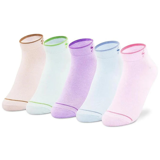 Supersox Women's Cotton Ankle Length Socks - with Soft Gripping Elastic