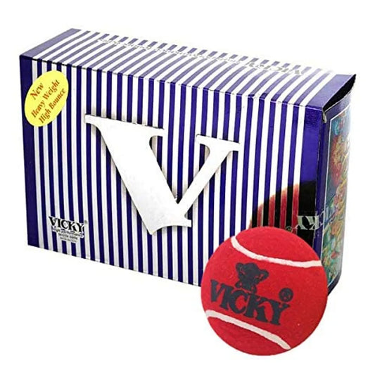 Vicky Heavy Weight Rubber Cricket Ball - Durable & Reliable
