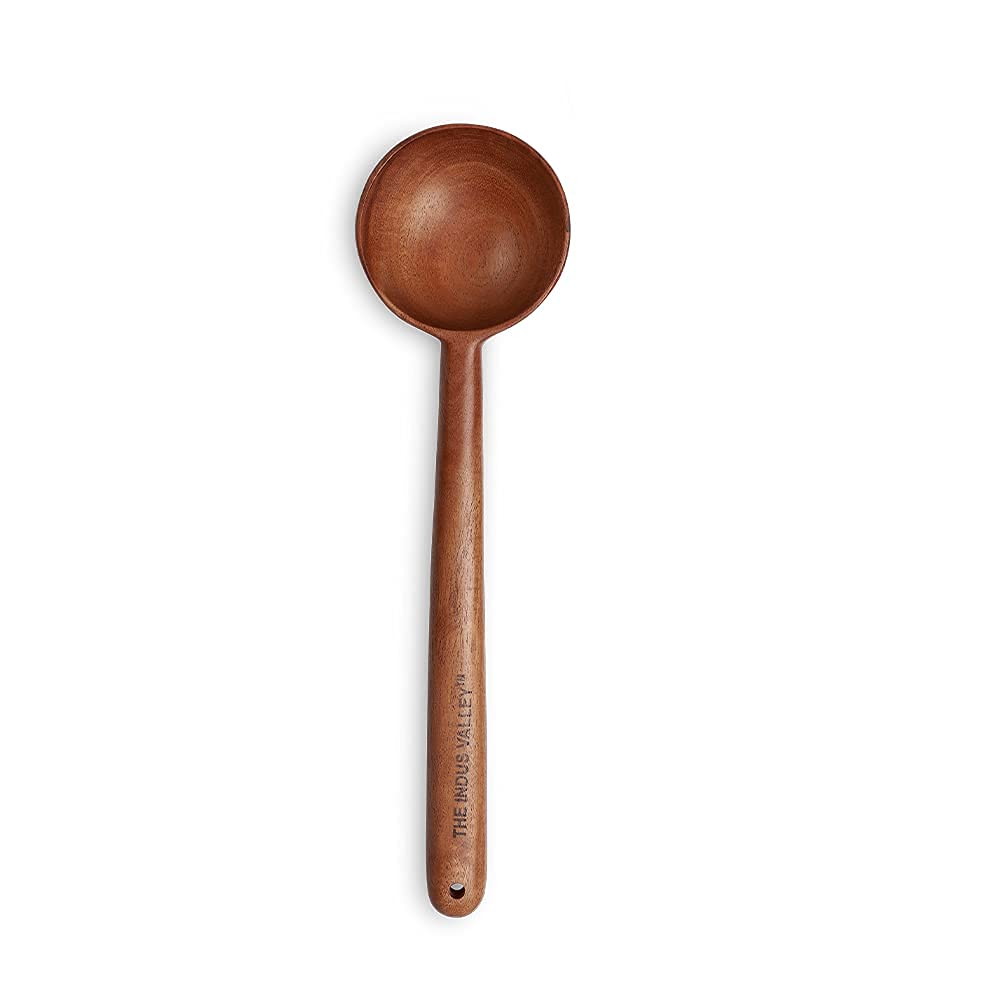 Neem Wood Ladles - Wooden Flip/Spatula/Ladle For Cooking Dosa/Roti/Chapati | Kitchen Tools | No Harmful Polish | Handmade | Cookware - (Neem Wood, Set Of 3) - 25 Cm