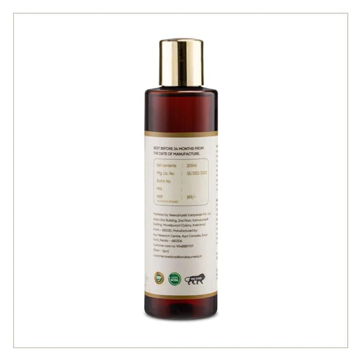 Ayurvedic Baby Massage Oil For Glowing Skin -200ML Natural Oil with Goodness of Sandalwood, Badam, Manjishta & Licorice Everyday Baby Skin Care
