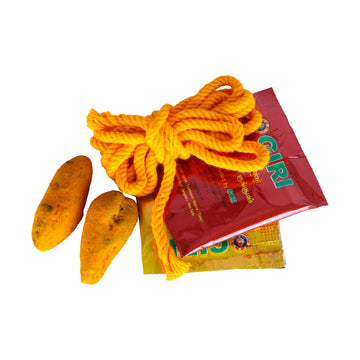 Thirumangalya Set | Turmeric/ Kumkum/ Yellow Thread/ Turmeric Finger/ Thamboola Pack for Pooja