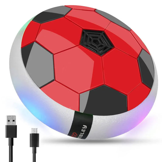 Wembley C-Type Usb Rechargeable Battery Powered Hover Football Indoohover Ball Soccer - Red