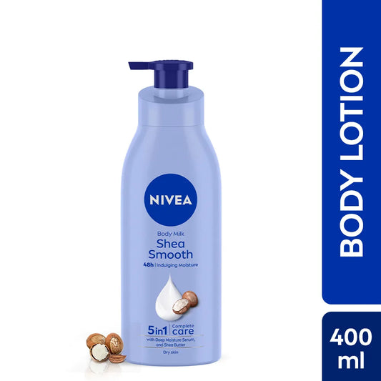 NIVEA Shea butter BODY LOTION - 48H Moisturised Skin (Dry Skin)