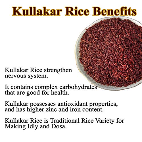 Kullakar Hand Pounded Rice 1 Kg | Traditional Red Rice | Boiled Rice | Unpolished Kullakar Arisi