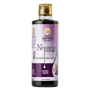 Neelibhringadi Keram | Hair Oil for Hair Growth | With Indigo, Bhringaraj & Amla | Triple Care Formula | 200ml
