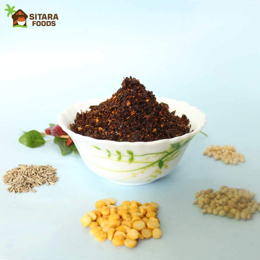 Nalla Karam podi Homemade Andhra Style Hot 250 Grams Bag