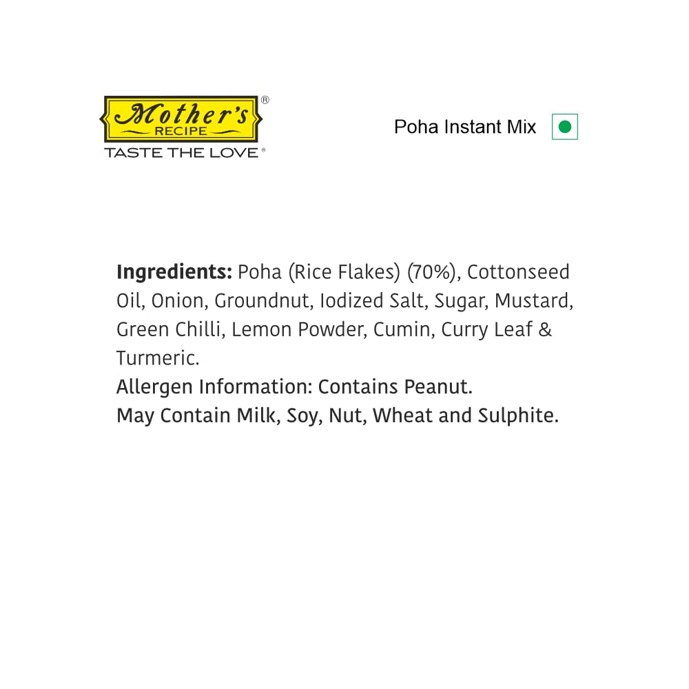 Mothers Recipe Poha Instant Mix Pouch, 160 g