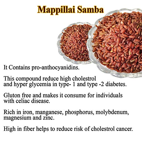 Mappillai Samba Rice 1Kg| Hand Pounded Mappillai Samba Rice | Traditional Red Rice | Mappillai Samba Kaikuthal Arisi Pack of 1