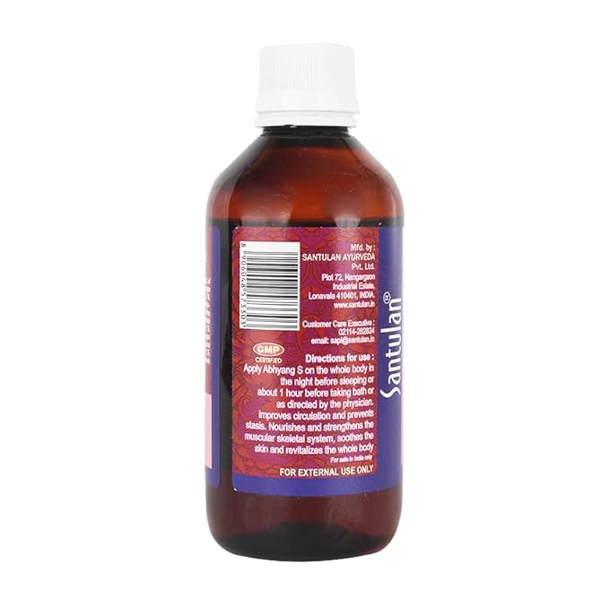 Abhyang(S) Oil-200ML Each, (Pack Of 1), Massage Oil With Sesame Oil Base and get Golden Oldie Herbs®, Sukanthi Pills-1gm