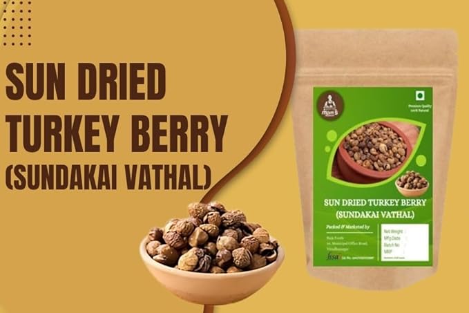 Sundakai Vathal 400g | Sun-Dried Unsalted Turkey Berry | South Indian Special