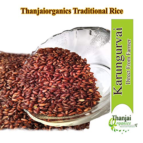 Karunkuruvai Rice 1Kg | Karunguruvai Handpounded | Boiled Unpolished | Traditional Red Rice | Karunkuruvai Arisi