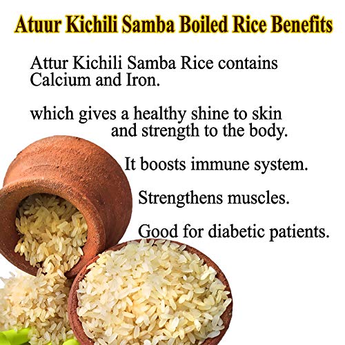 Athur Kichili Samba Boiled Rice (1 Kg)| Traditional Kichili Samba | Kichadi Samba Rice Pack Of 1