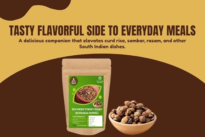 Sundakai Vathal 400g | Sun-Dried Unsalted Turkey Berry | South Indian Special