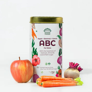 ABC Latte Mix | Apple, Beetroot, Carrot | No Preservatives | No Refined Sugar | Ready-to-Mix | Added Native Indian Herbs | (250gms)