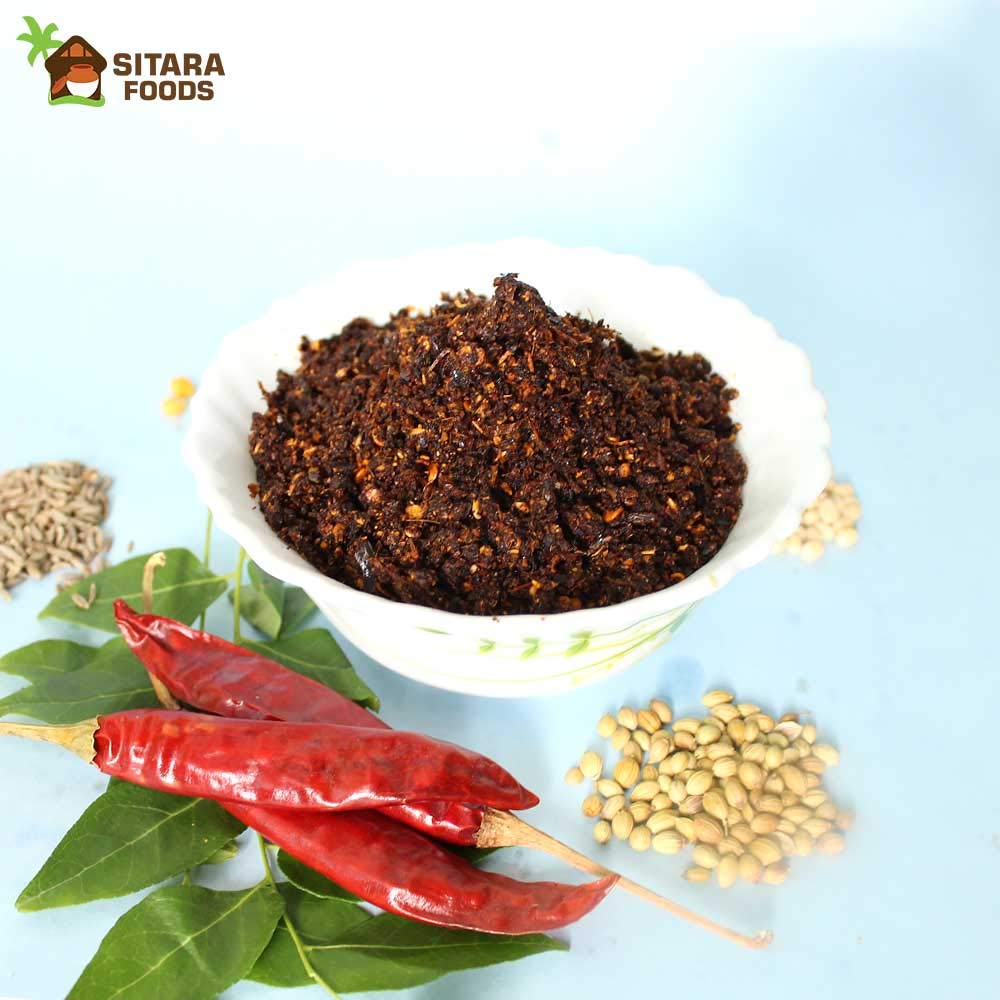 Nalla Karam podi Homemade Andhra Style Hot 250 Grams Bag