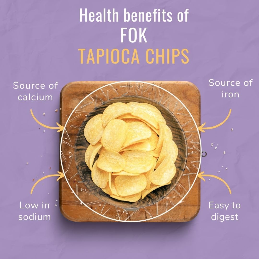 Combo Banana Chips in Coconut Oil - 600 Grams | Jackfruit Chips 400 Grams | Tapioca Chips 400 Grams