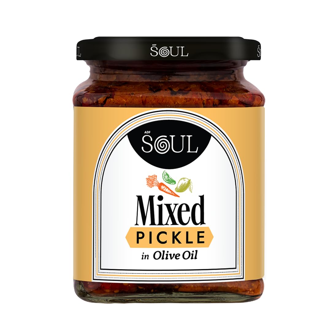 Mixed Pickle | Spicy, tangy & textured | A flavour-packed mix of veggies in 100% Olive Oil. | 275 g