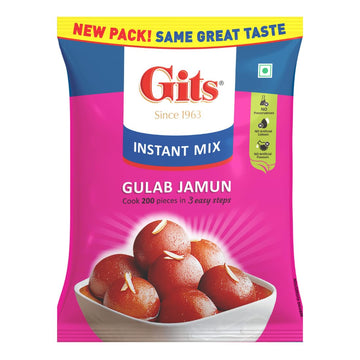 Instant Gulab Jamun Dessert Mix, Makes 200 per Pack, Pure Veg, Delicious Indian Dessert and Mithai, 1Kg