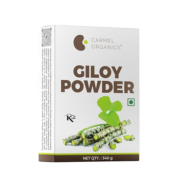 ORGANICS Giloy/Guduchi/Gulvel Stem Powder 340 Grams | Immunity Booster, Natural Ayurvedic Herb | Amruthavalli podi | Tinospora cordifolia | No Added Preservative
